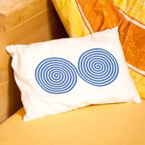 Zirbenholzkissen mit Doppelspirale